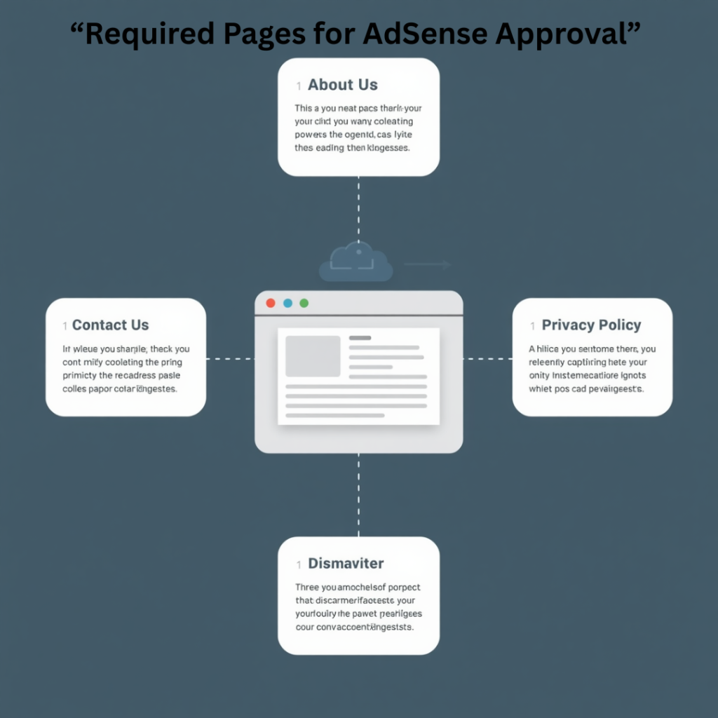 required pages for google adsense approval 2026